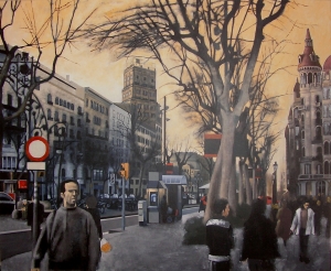 Passeig de Gracia. 100x80cm